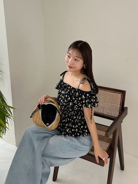 「SNIDEL（スナイデル）のアイテム（バッグ）」を使った、SNIDELさん（レディース・154cm）の春コーディネート