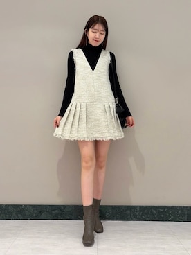 「SNIDEL（スナイデル）のアイテム（トップス）」を使った、SNIDELさん（レディース・174cm）の冬コーディネート