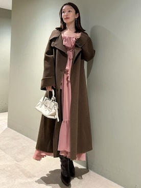 SNIDELさん（レディース・159cm）の冬コーディネート