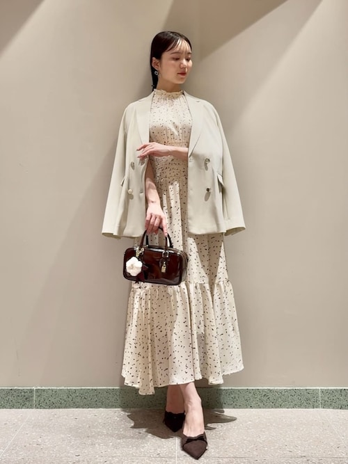 SNIDEL スナイデル　ノースリーブプリントワンピース ノースリーブプリントワンピース(マキシ・ロングワンピース