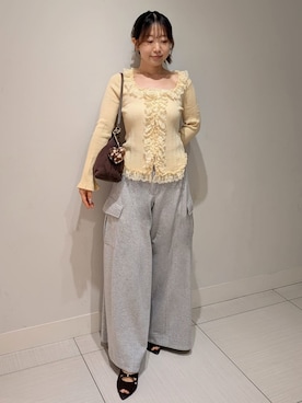 「SNIDEL（スナイデル）のアイテム（トップス）」を使った、SNIDELさん（レディース・151cm）の夏コーディネート