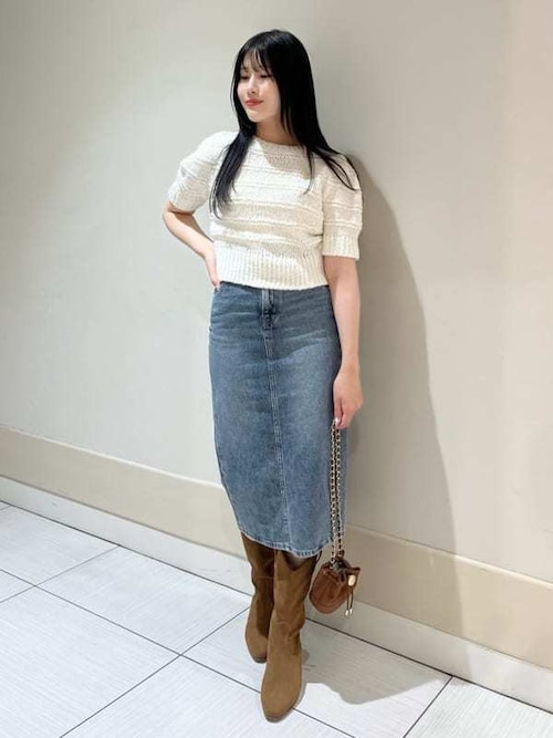 Levi's デニムスカート 「SNIDEL/Levi's」HR BACK SLIT SKIRT