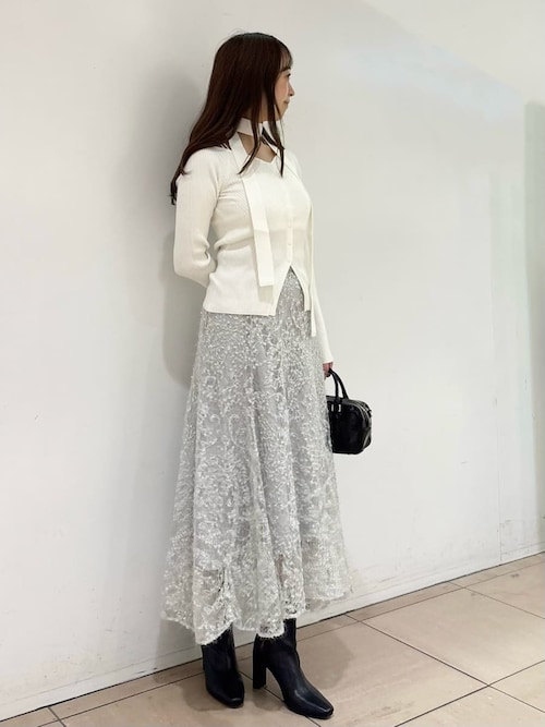 ファブリックイレヘムフレアスカート（スカート）｜SNIDEL（スナイデル