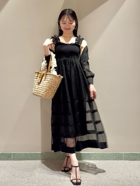 「透けトップス」｜SNIDELさん（レディース・160cm）の夏コーディネート