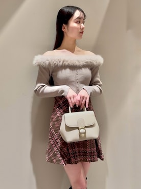 「アイテム（ブーツ、グレー系）」を使った、SNIDELさん（レディース・160cm）の冬コーディネート