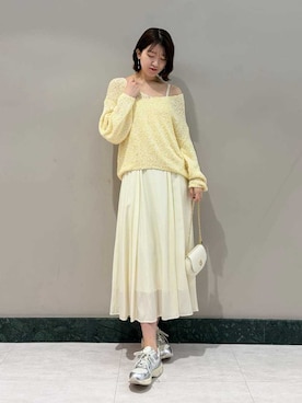 「SNIDEL（スナイデル）のアイテム（ワンピース/ドレス）」を使った、SNIDELさん（レディース・174cm）の春コーディネート