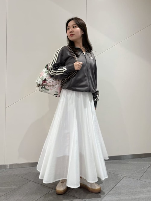 SNIDEL（スナイデル） ワンピース ハートネックシアーフレアコンビ