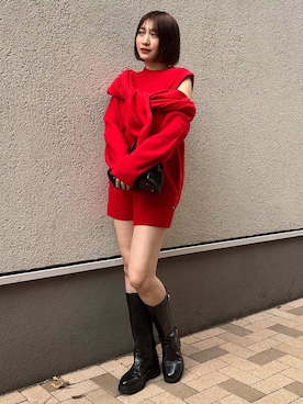 「SNIDEL（スナイデル）のアイテム（トップス）」を使った、SNIDELさん（レディース・165cm）の冬コーディネート