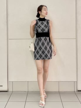 「SNIDEL（スナイデル）のアイテム（ワンピース/ドレス）」を使った、SNIDELさん（レディース・165cm）の夏コーディネート