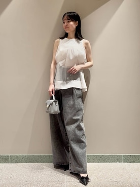 「アイテム（バッグ、ブルー系）」を使った、SNIDELさん（レディース・160cm）の夏コーディネート