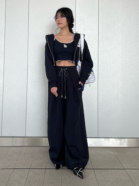 「SNIDEL（スナイデル）のアイテム（シューズ）」を使った、SNIDELさん（レディース・157cm）の春コーディネート