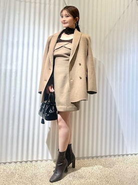 「アイテム（テーラードジャケット）」を使った、SNIDELさん（レディース・153cm）の秋コーディネート