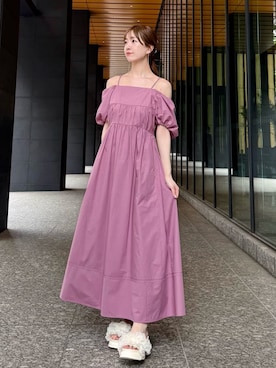 「アイテム（イヤリング、その他）」を使った、SNIDELさん（レディース・162cm）の夏コーディネート