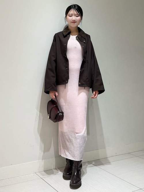 オープンショルダーシアーニットワンピース（ワンピース）｜SNIDEL