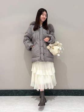 「アイテム（キーケース/キーアクセサリー）」を使った、SNIDELさん（レディース・174cm）の秋コーディネート