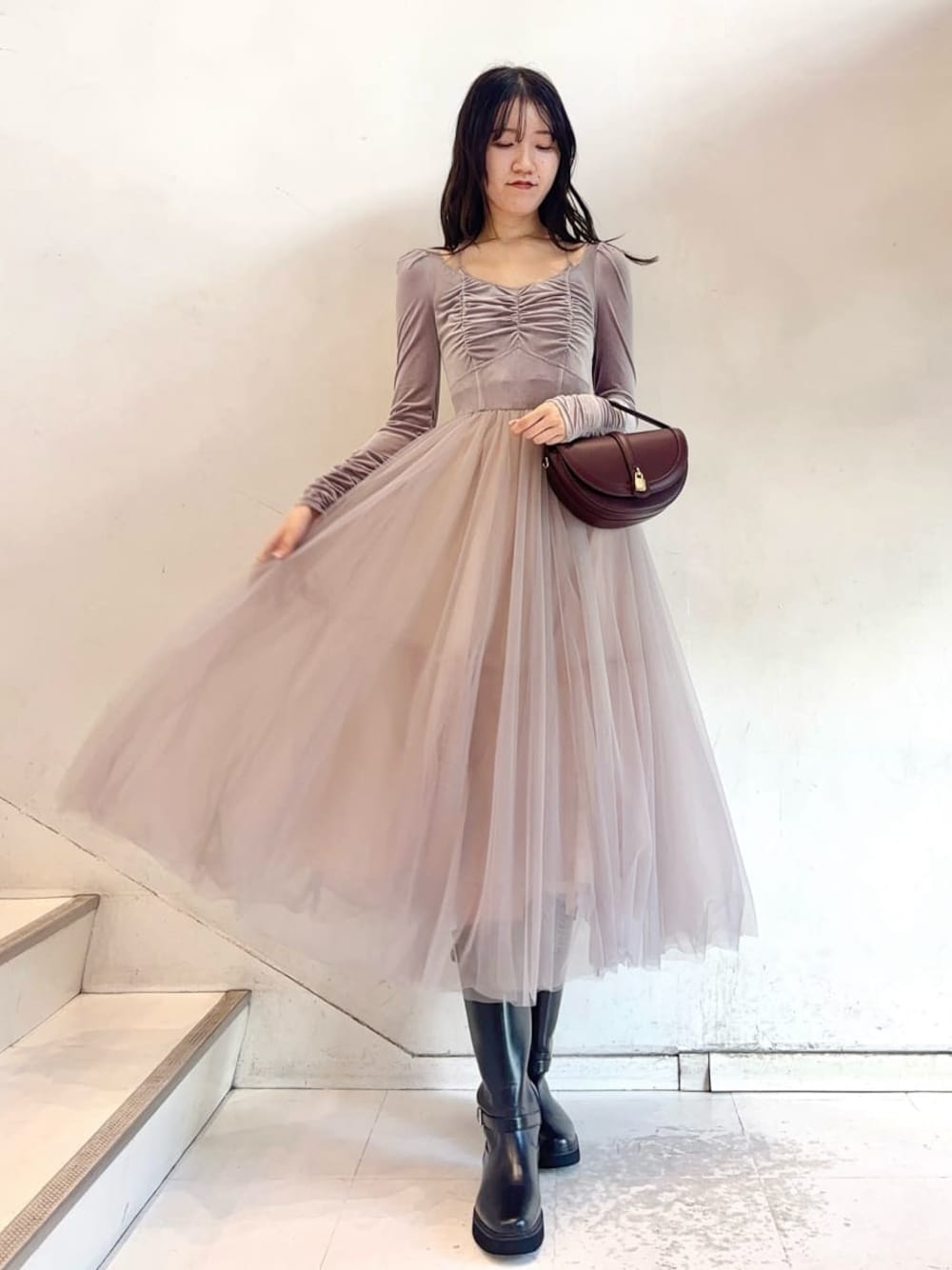 ふう、チャコット♥️ワンピースドレス Chacottのワンピース/ドレスを使った人気ファッションコーディネート