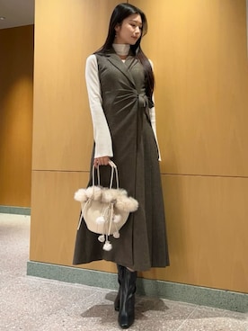 「肌見せ」｜SNIDELさん（レディース・164cm）の秋コーディネート