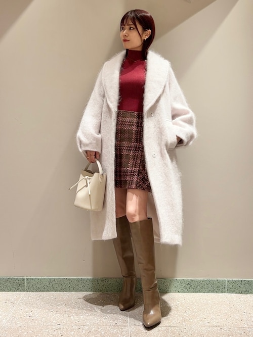 SNIDEL シャギーロングコート