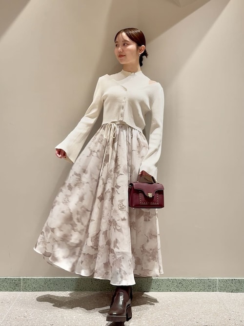 ノースリニットドッキングワンピース（ワンピース）｜SNIDEL