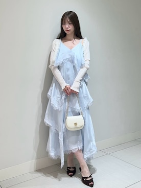 「SNIDEL（スナイデル）のアイテム（バッグ）」を使った、SNIDELさん（レディース・155cm）の夏コーディネート