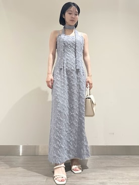 「シアー素材」｜「アイテム（ジャケット/アウター）」を使った、SNIDELさん（レディース・152cm）の夏コーディネート