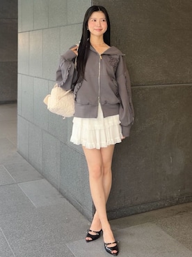 「SNIDEL（スナイデル）のアイテム（バッグ）」を使った、SNIDELさん（レディース・165cm）の夏コーディネート