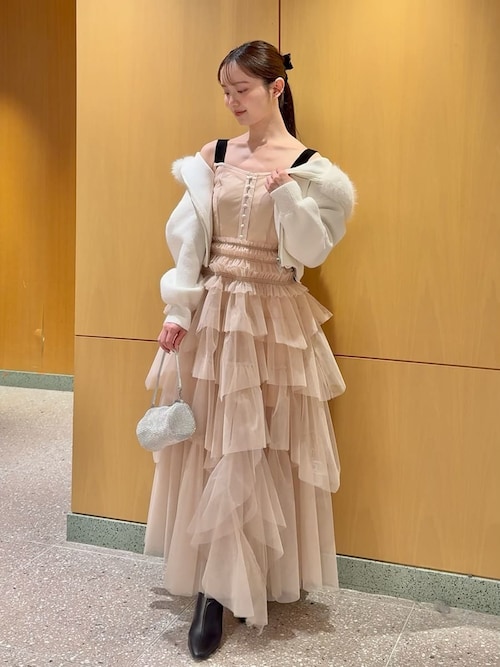 SNIDEL(スナイデル)Sustainableファー付きニットパーカー Sustainableファー付きニットパーカー（パーカー）｜SNIDEL