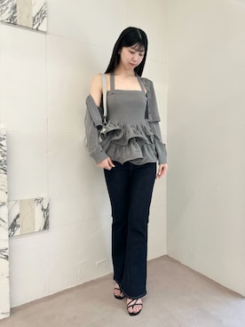 「SNIDEL（スナイデル）のアイテム（パンツ）」を使った、SNIDELさん（レディース・165cm）の春コーディネート