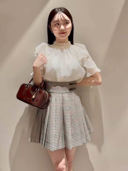 snidel Sustainableオーガンシースルーブラウス Sustainableオーガンシースルーブラウス(シャツ・ブラウス