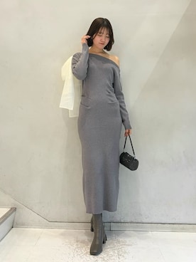 SNIDELさん（レディース・174cm）の冬コーディネート