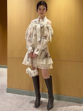 「SNIDEL（スナイデル）のアイテム（バッグ）」を使った、SNIDELさん（レディース・164cm）の冬コーディネート