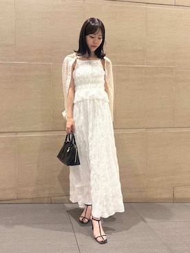 「シアー素材」｜SNIDELさん（レディース・158cm）の夏コーディネート