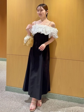 「SNIDEL（スナイデル）のアイテム（バッグ）」を使った、SNIDELさん（レディース・160cm）の夏コーディネート