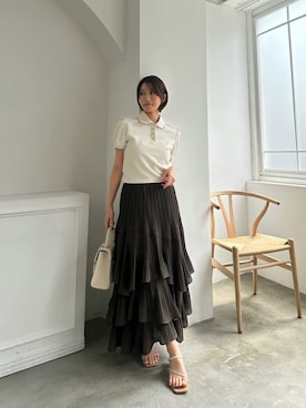 「SNIDEL（スナイデル）のアイテム」を使った、SNIDELさん（レディース・153cm）の春コーディネート