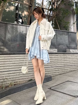 「アイテム（イヤリング）」を使った、SNIDELさん（レディース・162cm）の冬コーディネート