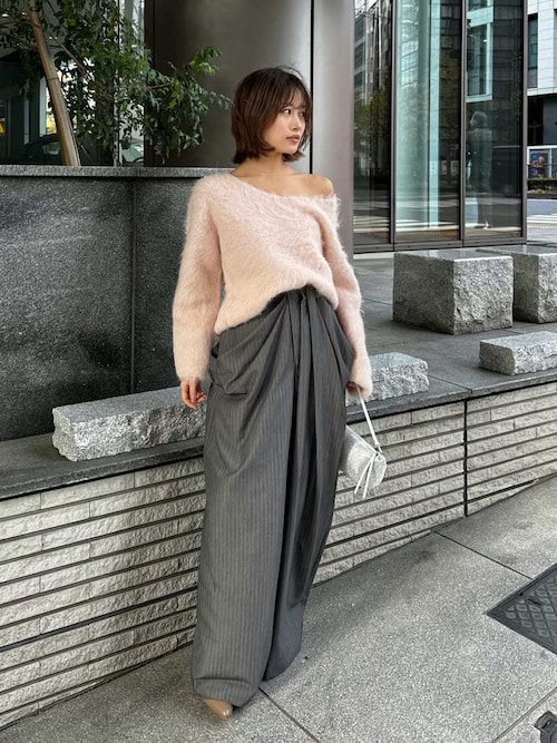 セール】【HIGH QUALITY】スリアルパカVネックプルオーバー（ニット