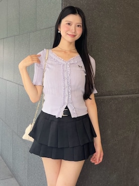 「SNIDEL（スナイデル）のアイテム（パンツ）」を使った、SNIDELさん（レディース・165cm）の夏コーディネート