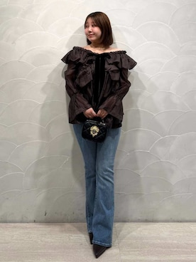 「SNIDEL（スナイデル）のアイテム（トップス）」を使った、SNIDELさん（レディース・153cm）の秋コーディネート