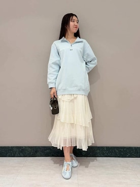 「アイテム（ワンピース/ドレス）」を使った、SNIDELさん（レディース・174cm）の秋コーディネート