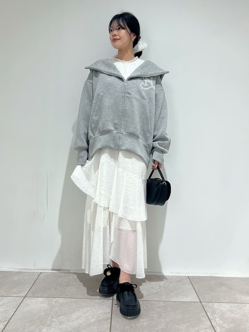 ブラウスレイヤードフリルワンピース（ワンピース）｜SNIDEL