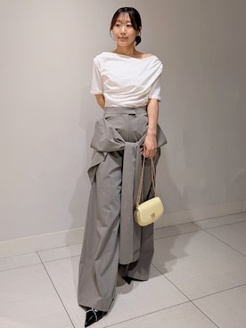 「SNIDEL（スナイデル）のアイテム（バッグ）」を使った、SNIDELさん（レディース・151cm）の春コーディネート