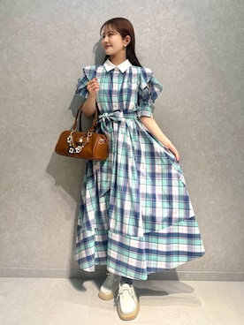 「SNIDEL（スナイデル）のアイテム（ワンピース/ドレス）」を使った、SNIDELさん（レディース・153cm）の春コーディネート