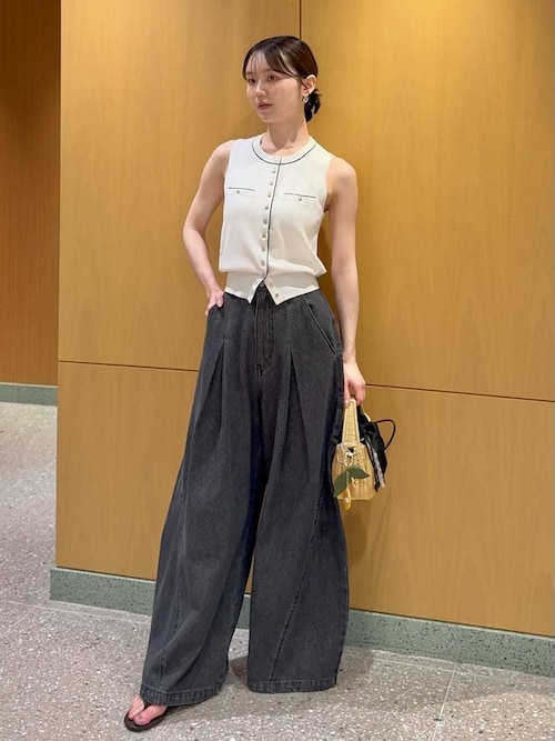 SNIDEL（スナイデル） ワイドパンツ ジーンズ デニム デニムパンツ