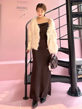「アイテム（チャーム）」を使った、SNIDELさん（レディース・153cm）の秋コーディネート