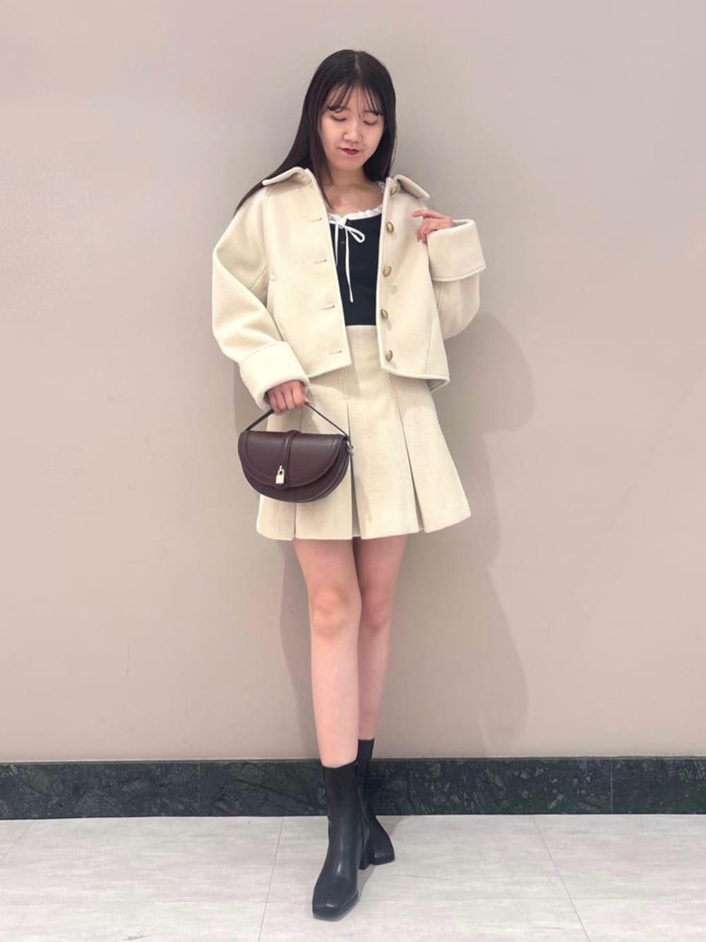 SNIDEL（スナイデル）の「ウエストリブプリーツミニスカート（スカート