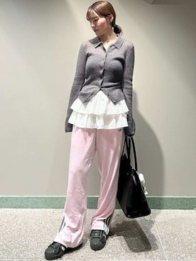 「アイテム（チャーム）」を使った、SNIDELさん（レディース・161cm）の秋コーディネート