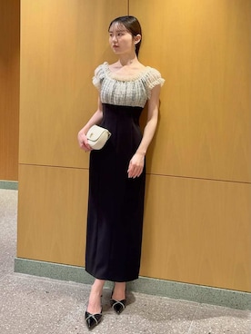 「SNIDEL（スナイデル）のアイテム（ワンピース/ドレス）」を使った、SNIDELさん（レディース・160cm）の春コーディネート