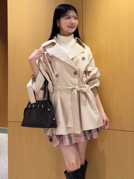 「アイテム（ジャケット/アウター、ピンク系）」を使った、SNIDELさん（レディース・165cm）の秋コーディネート