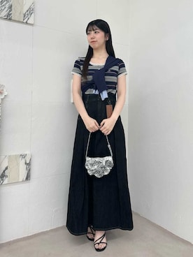 「SNIDEL（スナイデル）のアイテム（ハンドバッグ）」を使った、SNIDELさん（レディース・165cm）の春コーディネート