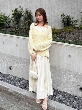 「SNIDEL（スナイデル）のアイテム（ワンピース/ドレス）」を使った、SNIDELさん（レディース・162cm）の冬コーディネート